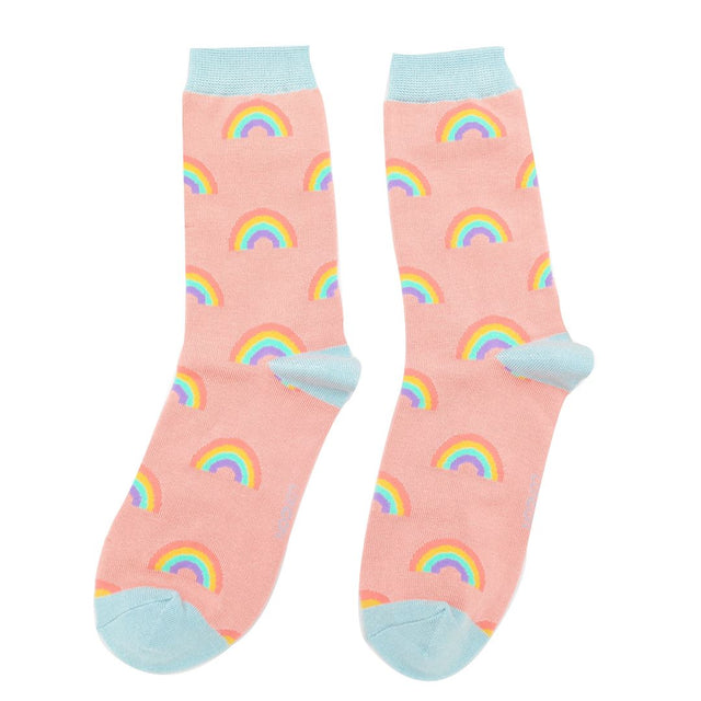 Rainbows Salmon Pink Women's Socks