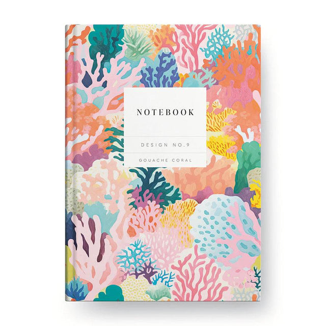 Gouache Coral Artwork Hardback Notebook