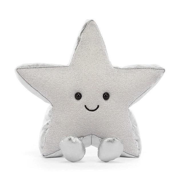 Jellycat Amuseables Silver Star Front Facing