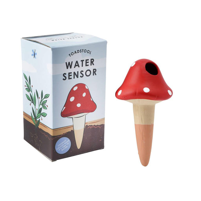 The Potting Shed Toadstool Water Sensor with Gift Box