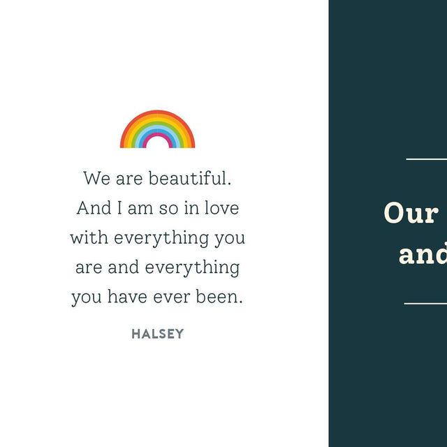 One Love: Romantic Quotes for the LGBTQ Community Close Up of Page