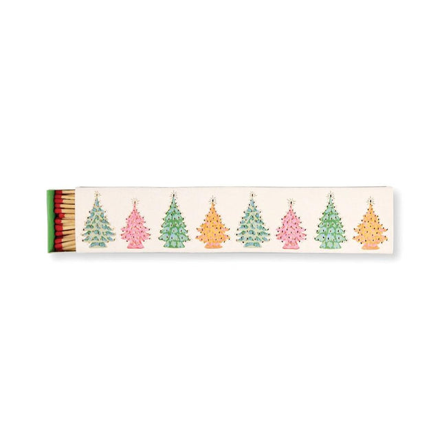 Long Christmas Tree Match Box