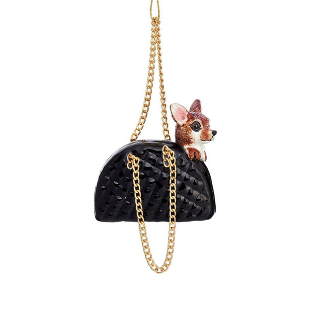 Chihuahua in a Handbag Bauble