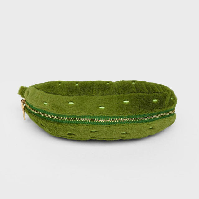 Plush Pickle Zip Pouch