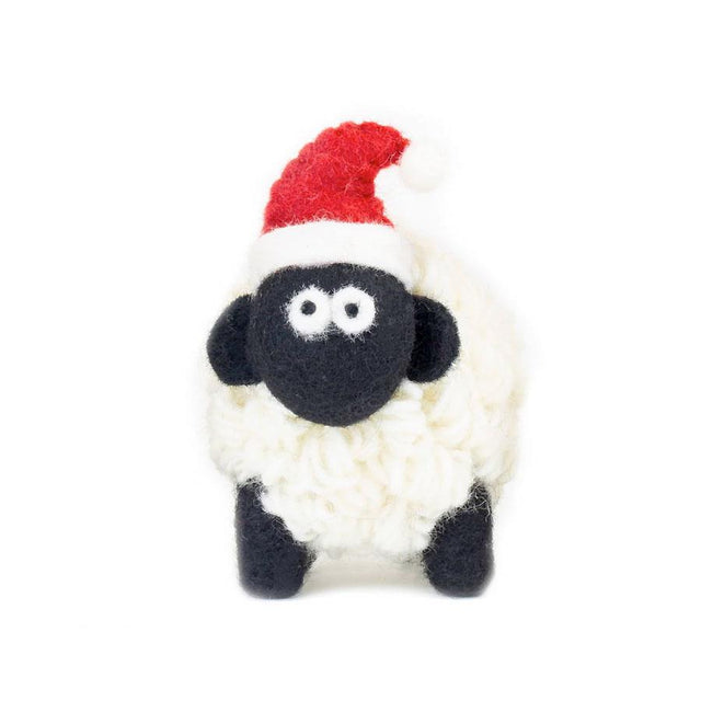 Santa Sheep Standing Decoration