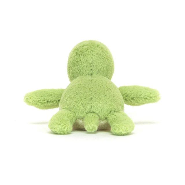 Jellycat Fluffy Turtle Soft Toy Back Facing