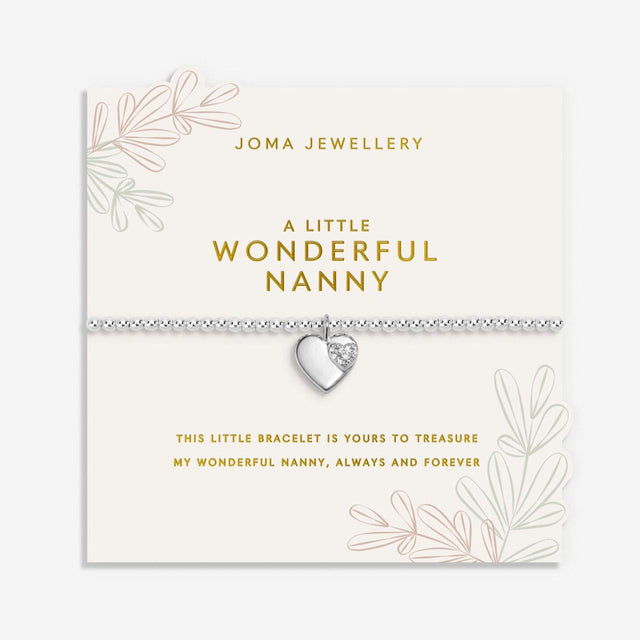 A Little Wonderful Nanny Heart Charm Bracelet