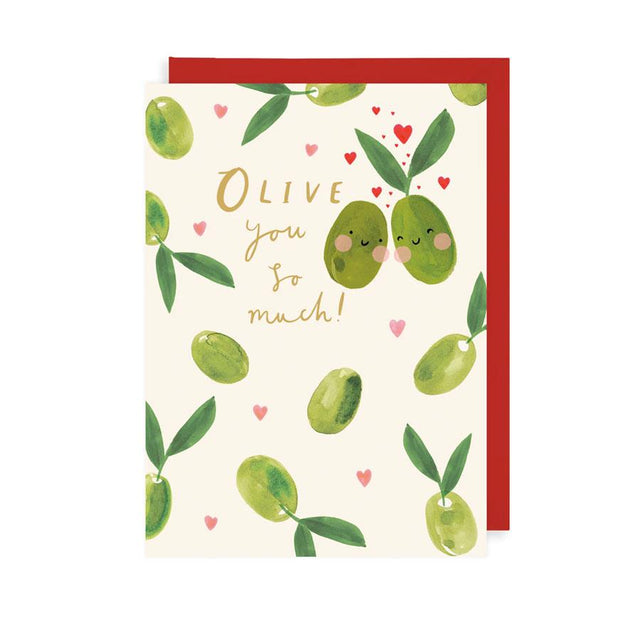 Olive You So Much Greeting Card