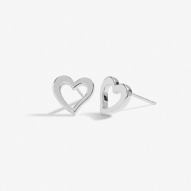 Love You Mum Gift Boxed Silver Plated Earrings