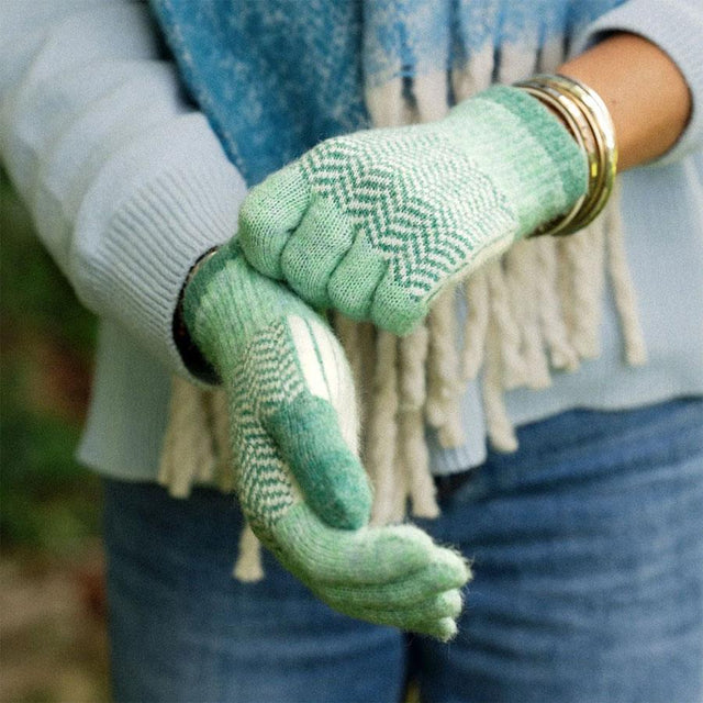Green Lara Gloves