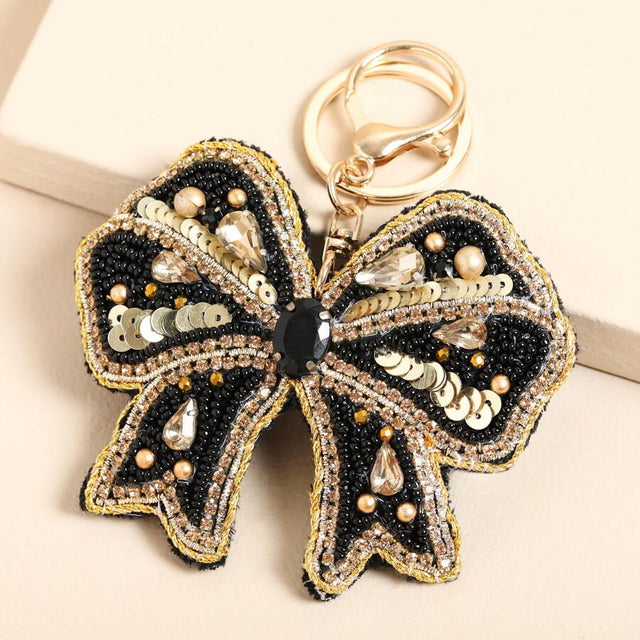 Beaded Bow Keyring
