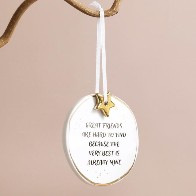 Great Friends Gold Starry Hanging Decoration