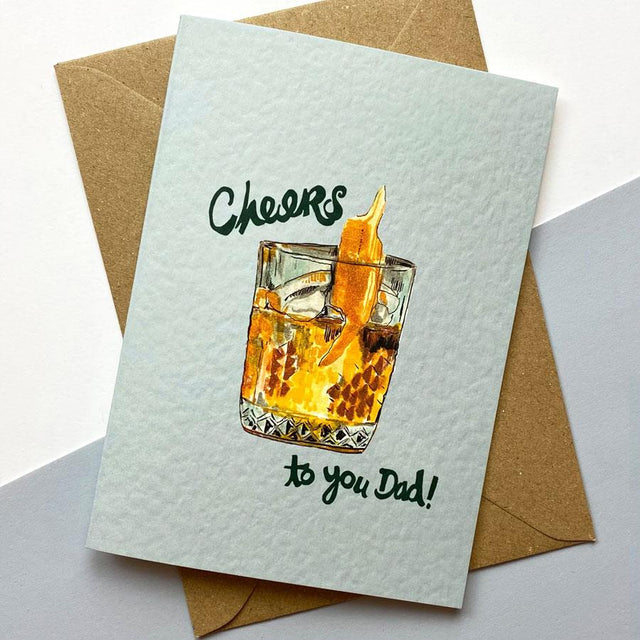 Cheers to You Dad Greeting Card