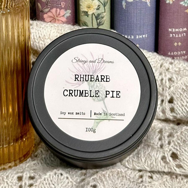 Rhubarb Crumble Pie Wax Melts in Tin