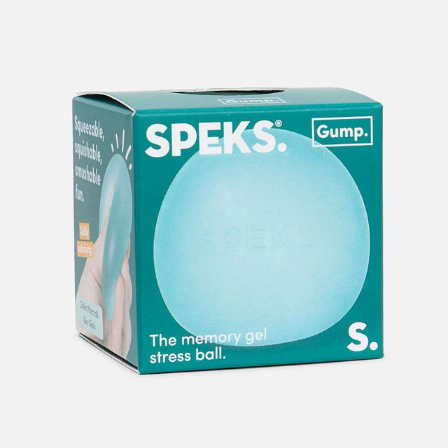 Sea Glass Teal Gump Memory Gel Stress Ball in Box