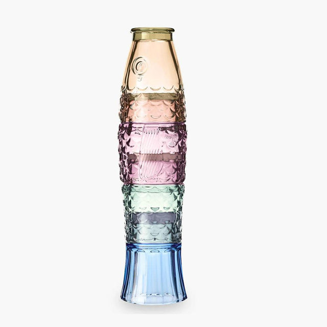 Rainbow Stacking Fish Glasses Stacked