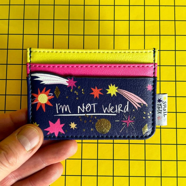 Small Talk I'm Not Weird Card Holder