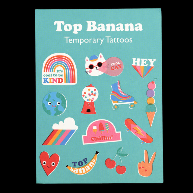 Top Banana Temporary Tattoos