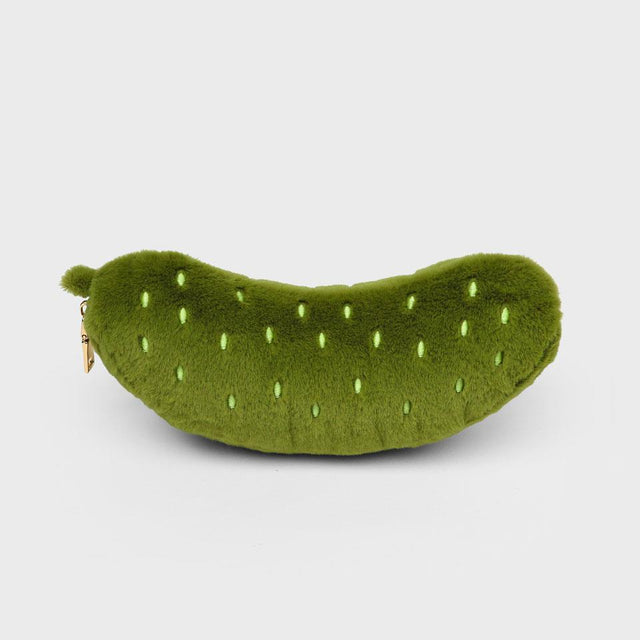 Plush Pickle Zip Pouch