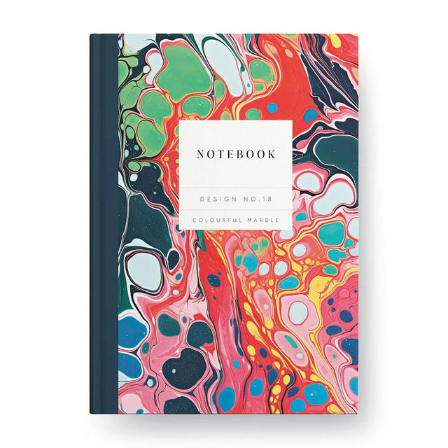 Colourful Marble Hardback Notebook