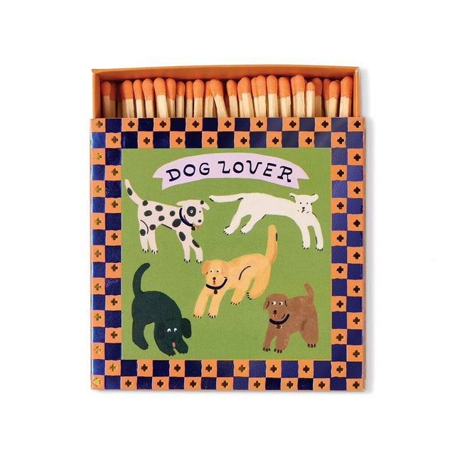 Dog Lover Square Match Box