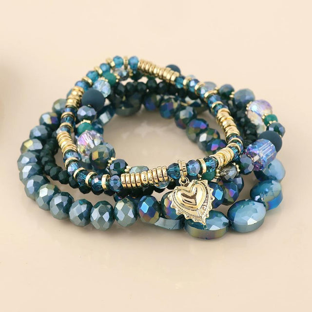 Misty Teal Bracelet Stack