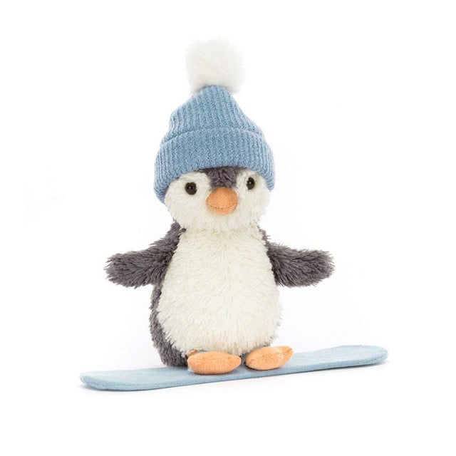 Jellycat Small Peanut Penguin Snowboarding