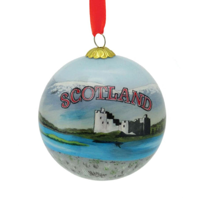 Scotland Christmas Glass Bauble