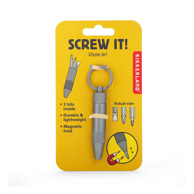Screw It Screwdriver Keyring on Backing Card