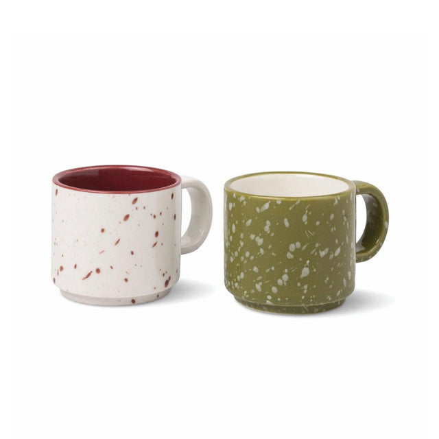 Cream & Olive Espresso Cup Set