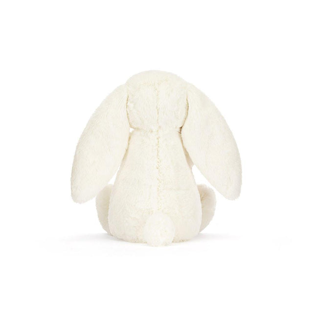 Jellycat Cream Bunny with Rose Back Facing