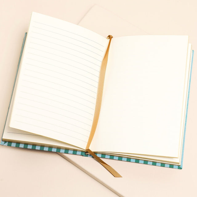 Green Stripe Dreams and Doodles Notebook