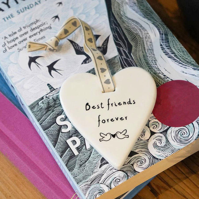 Best Friends Forever Hanging Heart Decoration