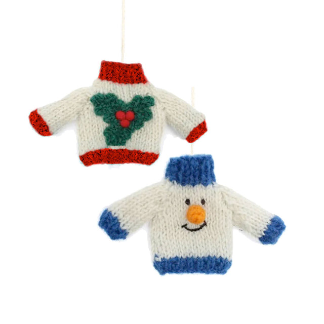 Christmas Jumper Woolly Hanging Decoration