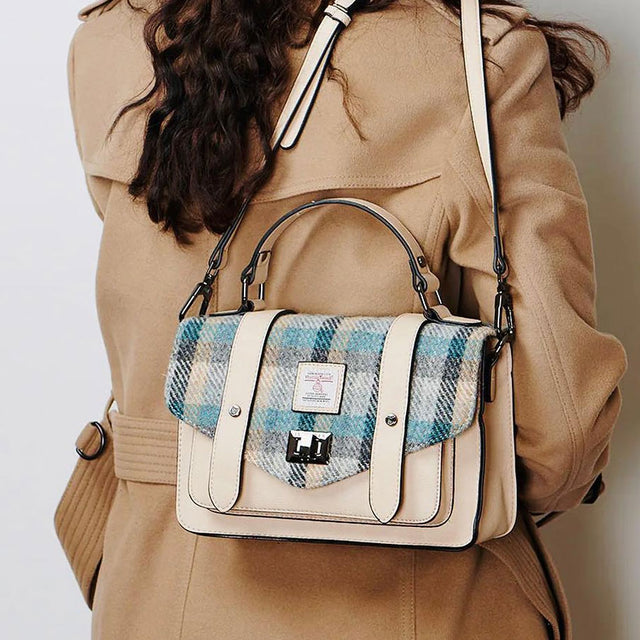 Mini Satchel in Islander Tartan Harris Tweed