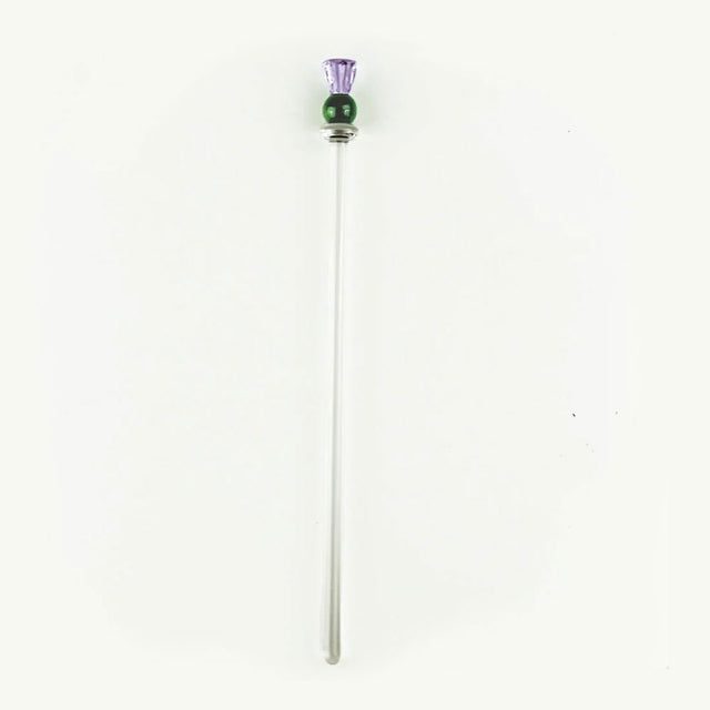 Thistle Glass Drink Stirrer