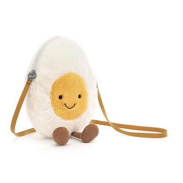 Amuseable Happy Boiled Egg Plush Bag