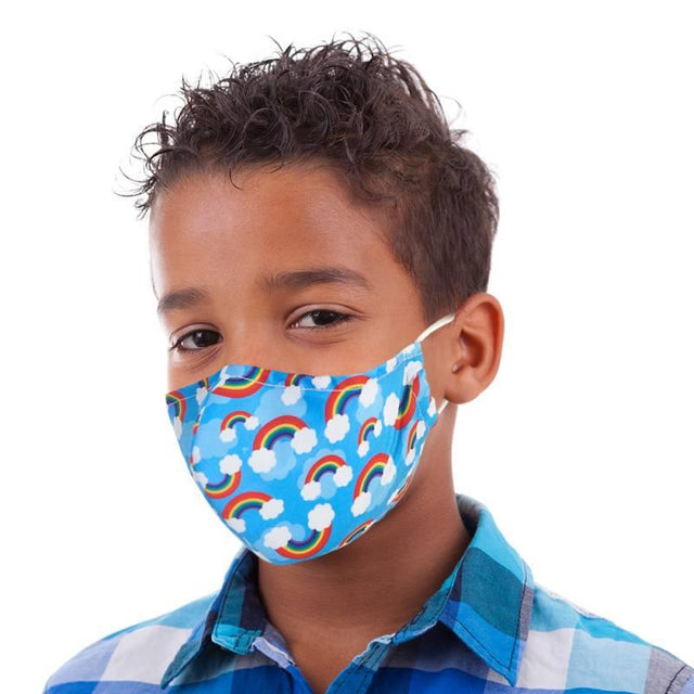 Rainbow Print Kid's Face Mask