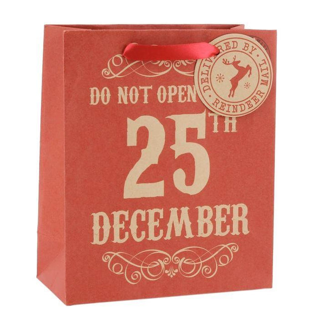 Do Not Open Until 25th' Gift Bag