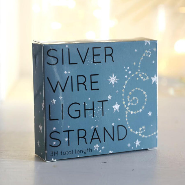 Silver Wire LED String Lights