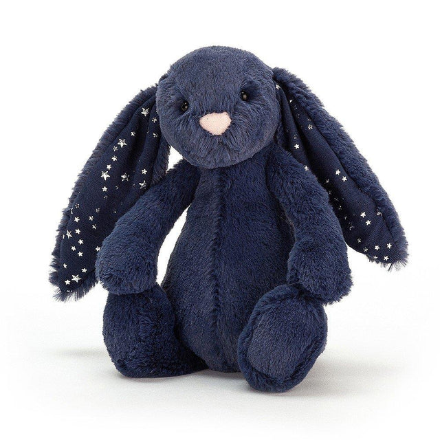 Small Bashful Stardust Navy Bunny Soft Toy