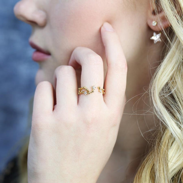 Gold Constellation Ring