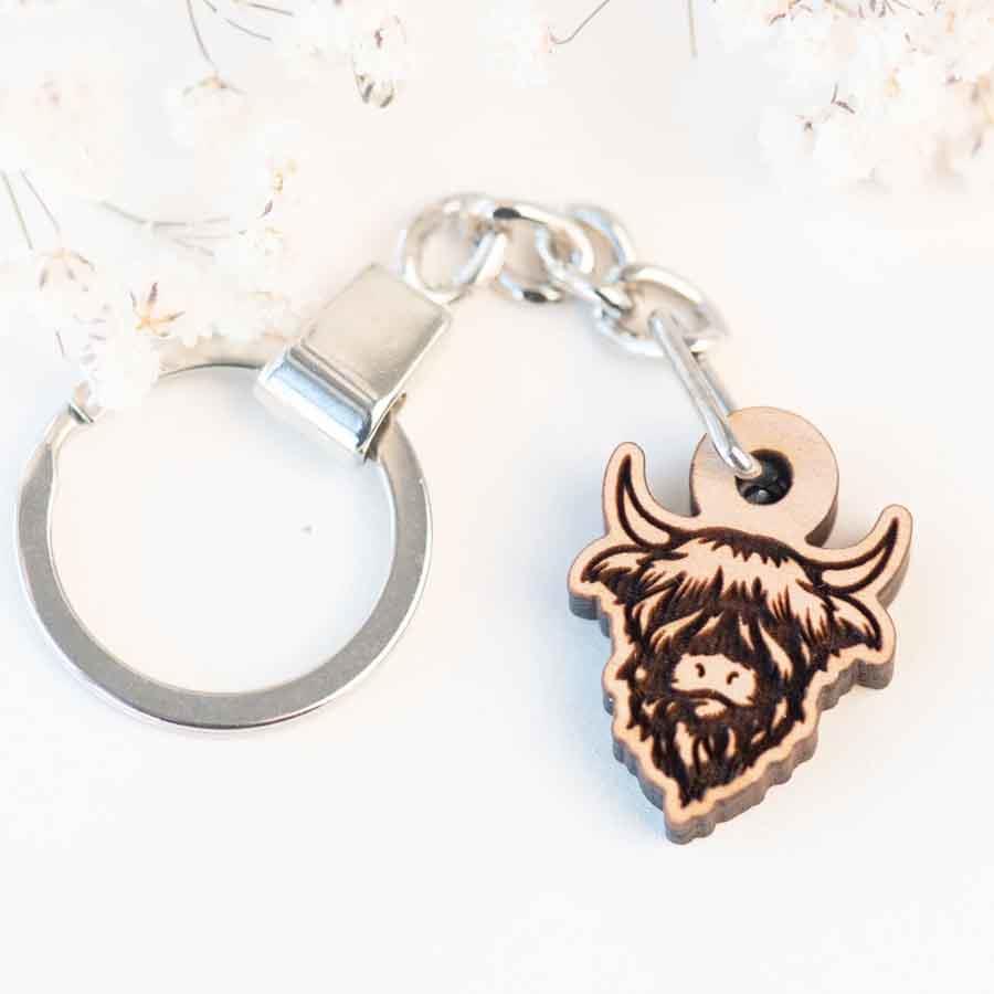 Highland cow keyring sale