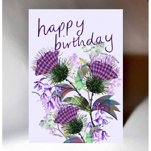 Thistle Birthday Card