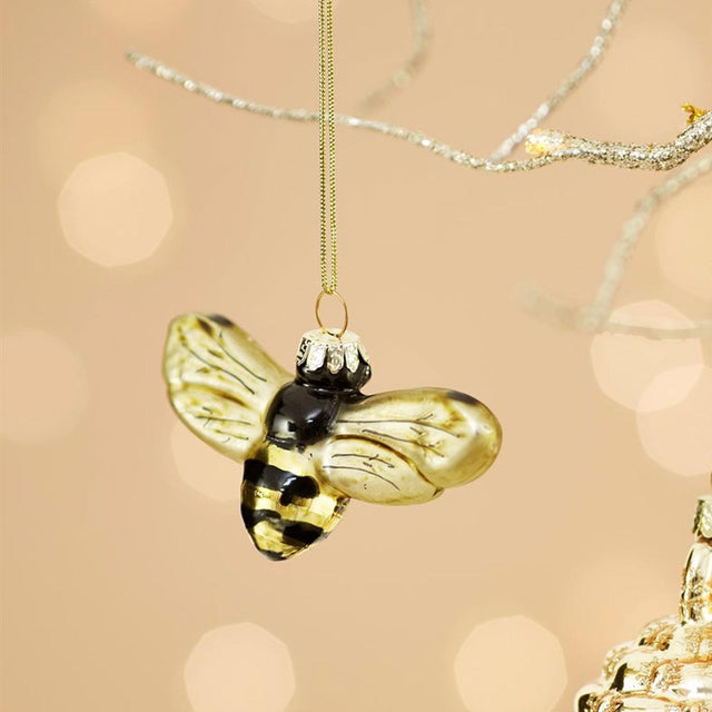 Golden Bee Shaped Bauble