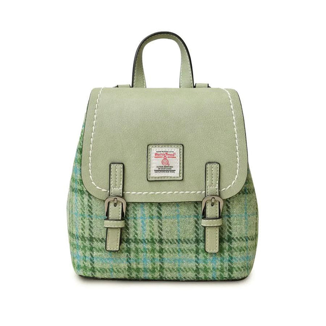 Mint Green Check Mini Jura Backpack