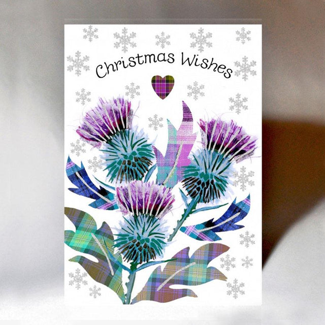 Christmas Bright Thistle Christmas Card