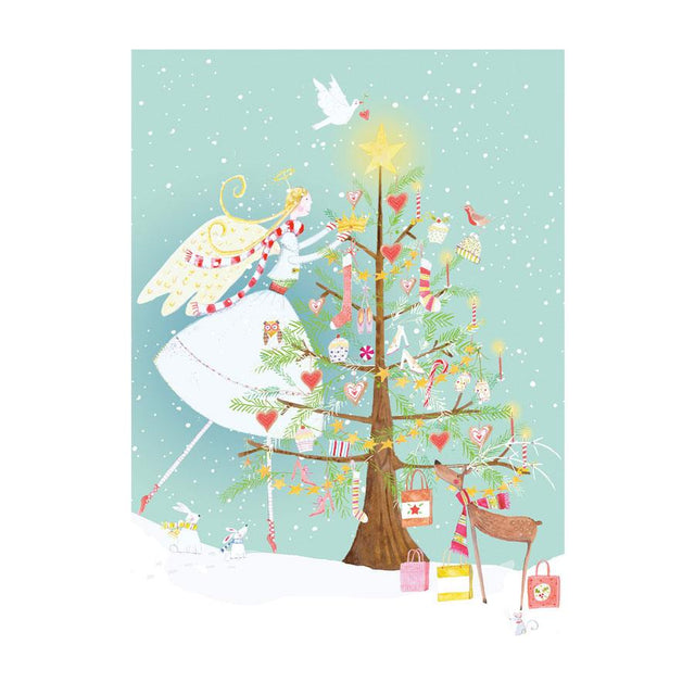 Advent Fairy Tree Christmas Greeting Card