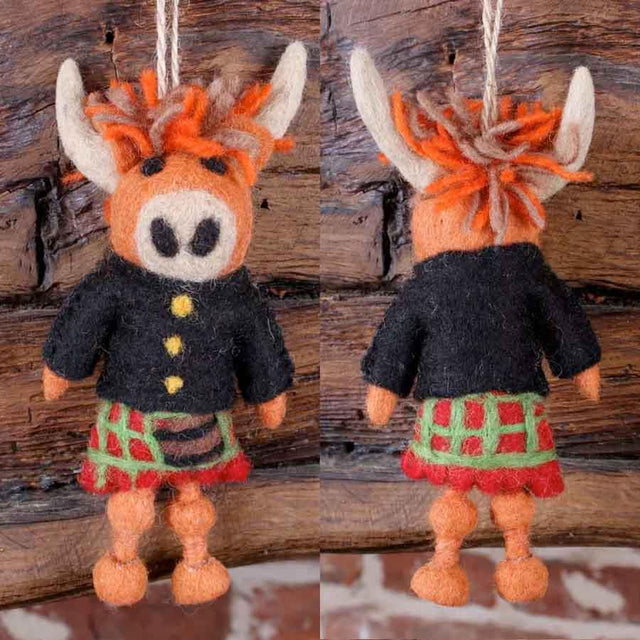 Hamish The Highland Cow Hanging Decoration