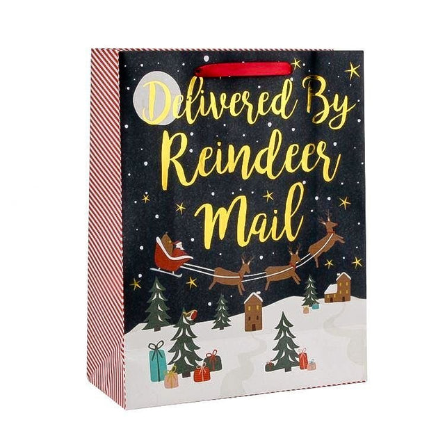 Delivered By Reindeer Mail Gift Bag